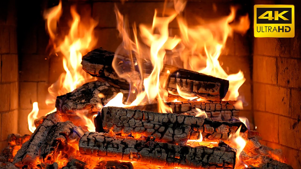 🔥 Przytulny klimat: delikatne dźwięki ognia i ciepłe światło z kominka (Fireplace 4K)