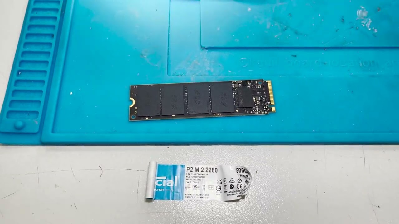 Repairing a Faulty Crucial M.2 2280 SSD 500GB