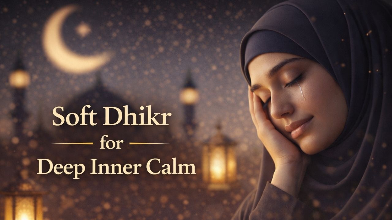 Overcome Daily Anxiety and Reconnect with Allah: Soft Dhikr for Deep Inner Calm
