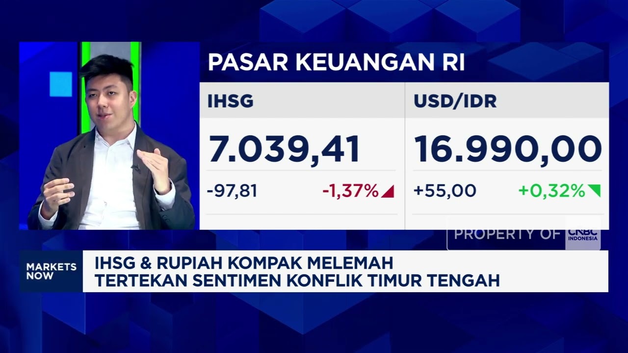 IHSG & Rupiah Tertekan Perang Iran, Level Terendah Bisa Jebol?