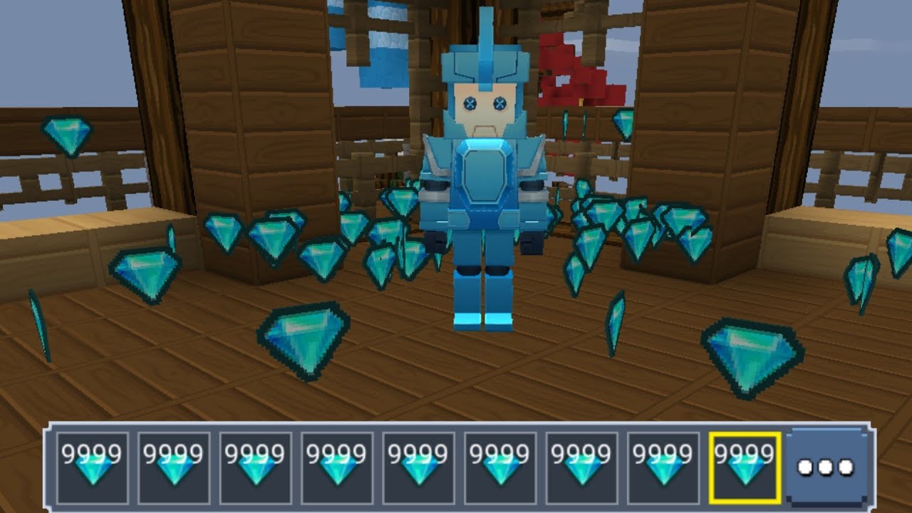 Abusing Unlimited Diamond Glitch with Fake Noob *Puppet*! BedWars Blockman Go