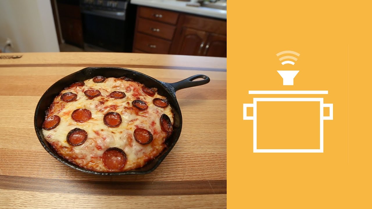 Silently Cooking - Sourdough Cast Iron Pan Pizza