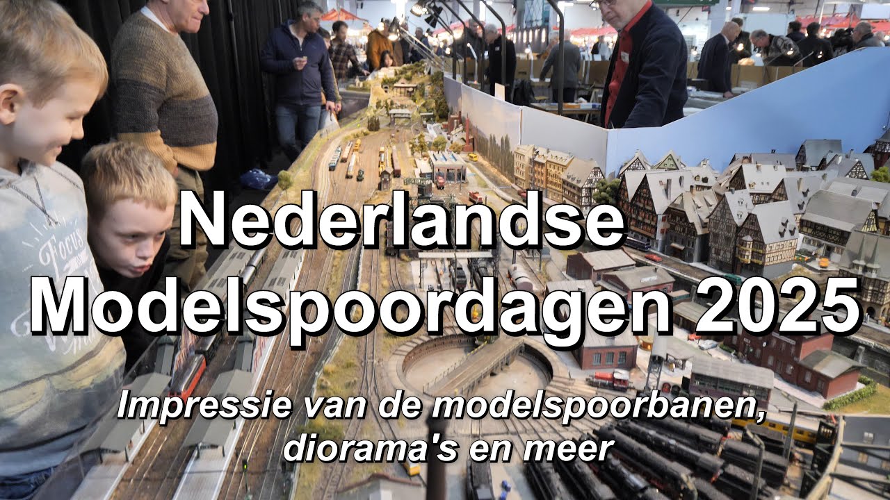 Nederlandse Modelspoordagen 2025 in Rijswijk (lange video)