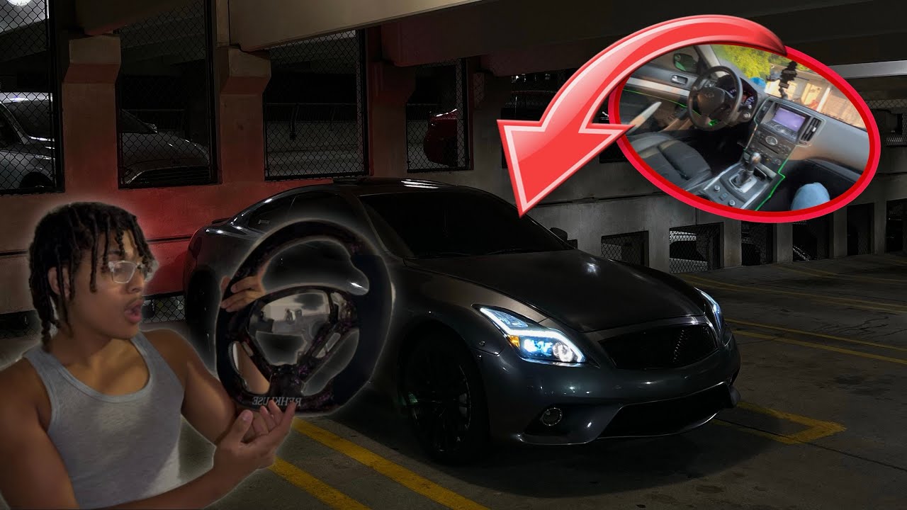 I UPGRADED MY INFINITI G37s INTERIOR (NEW CARBON FIBER LED WHEEL‼️)😮