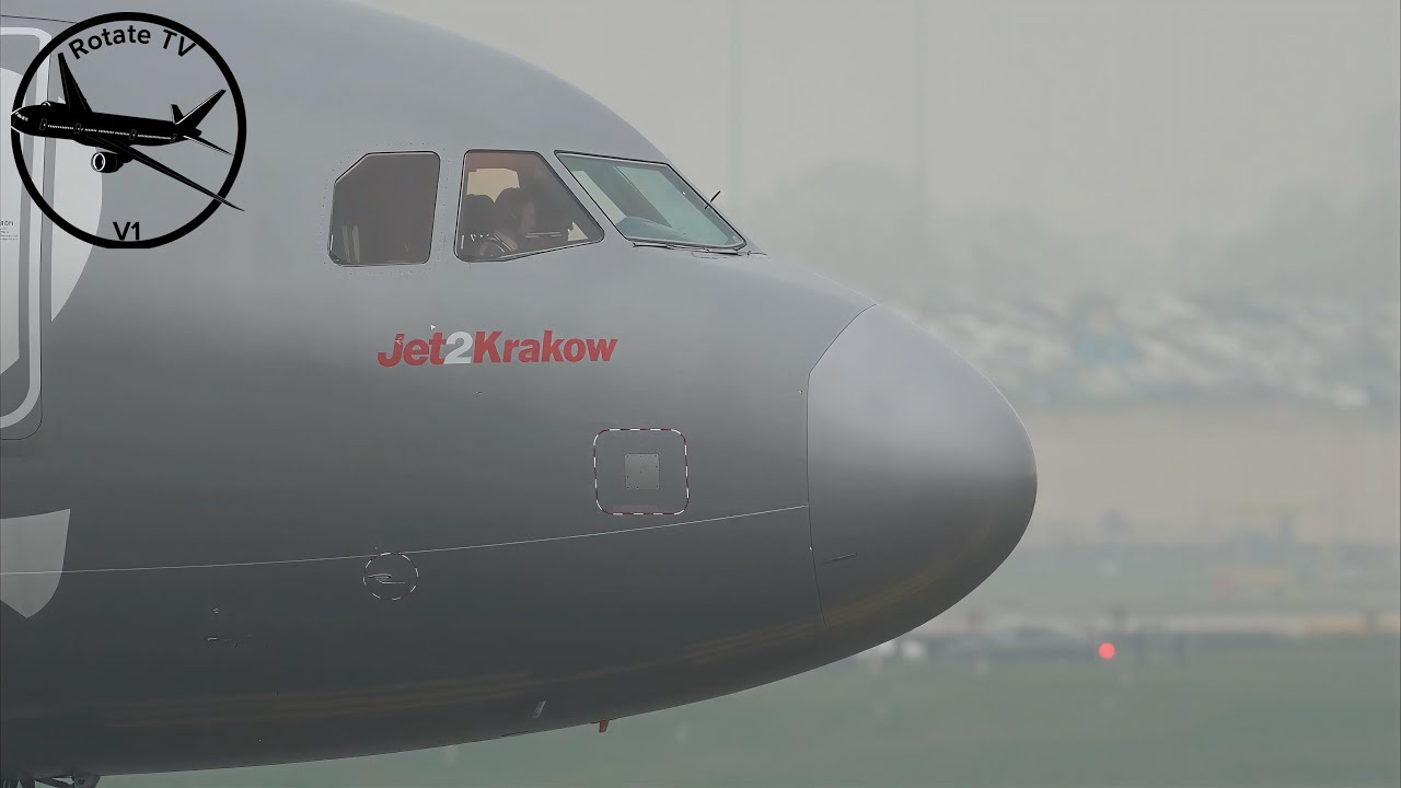 Close Up of Jet2 Airbus A321-251NX Reg G-SUNO Taking Off From Birmingham Airport 