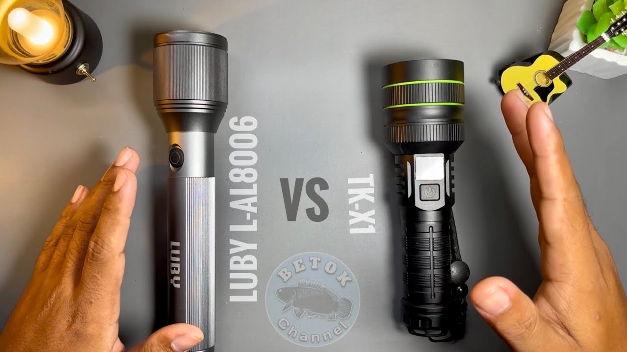 Senter Luby L-Al8006 Vs senter TK-X1 