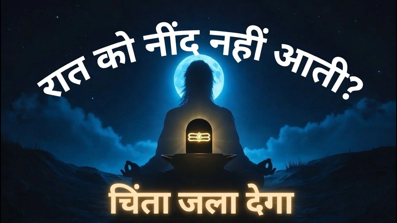 रात को नींद नहीं आती? यह 15 मिनट का शिव भजन सारी चिंता को जला देगा | Deep Sleep & Peace Mantra 🌙
