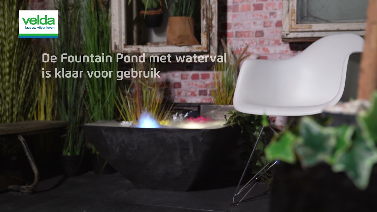 Minivijver met waterval van Velda!