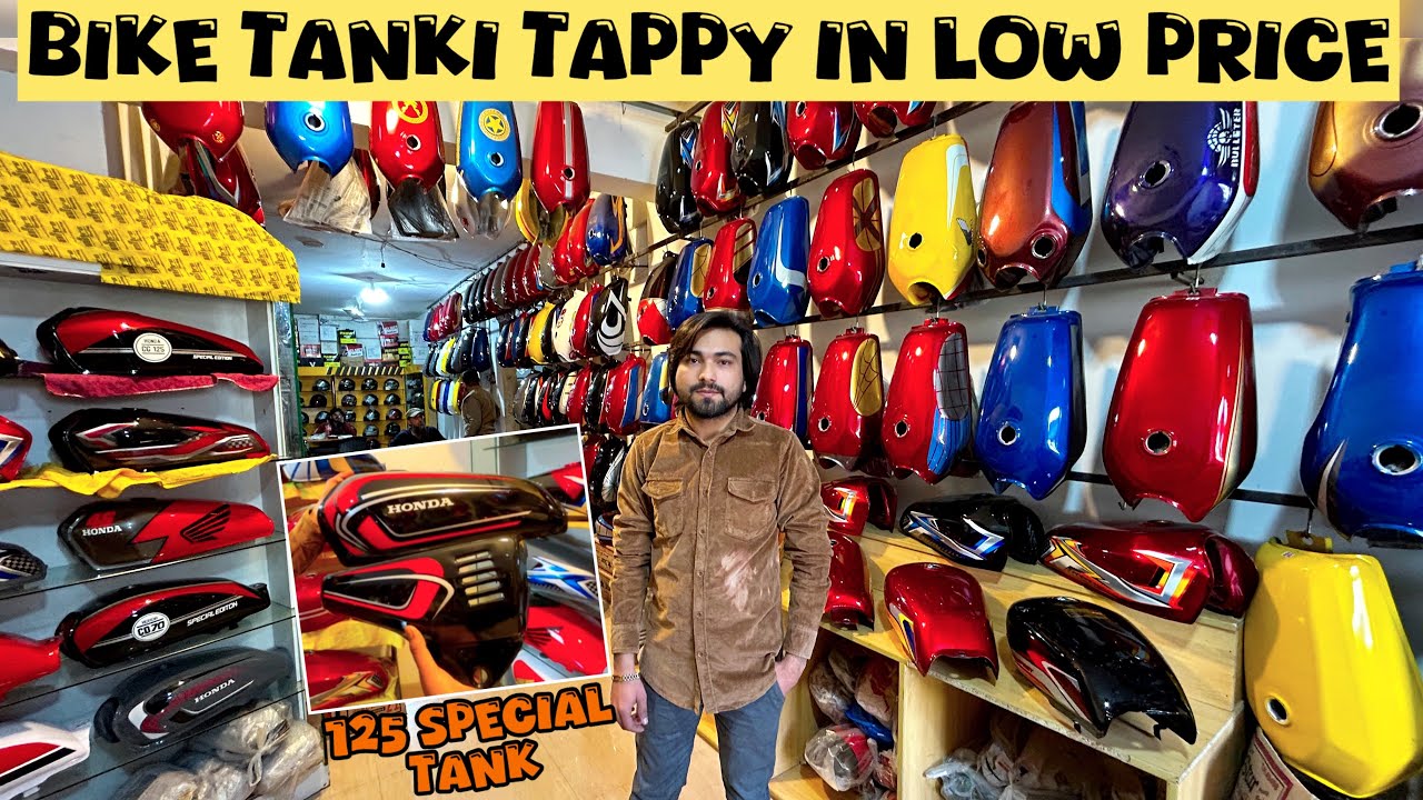 Motorcycle Tanki Tappy Shop in Rawalpindi😎🔥|| High Quality Fancy Fuel Tank😱|| Pak Moto