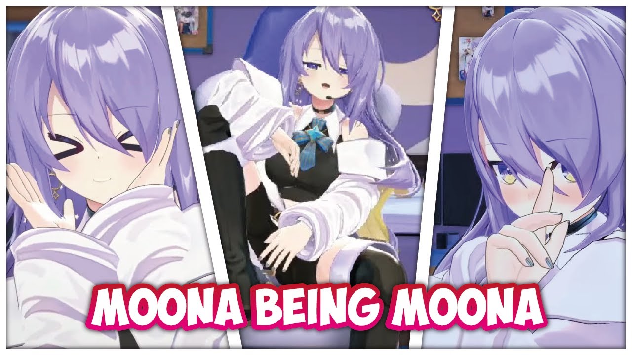 5 minutes of Moona being Moona on her 3D showcase...
