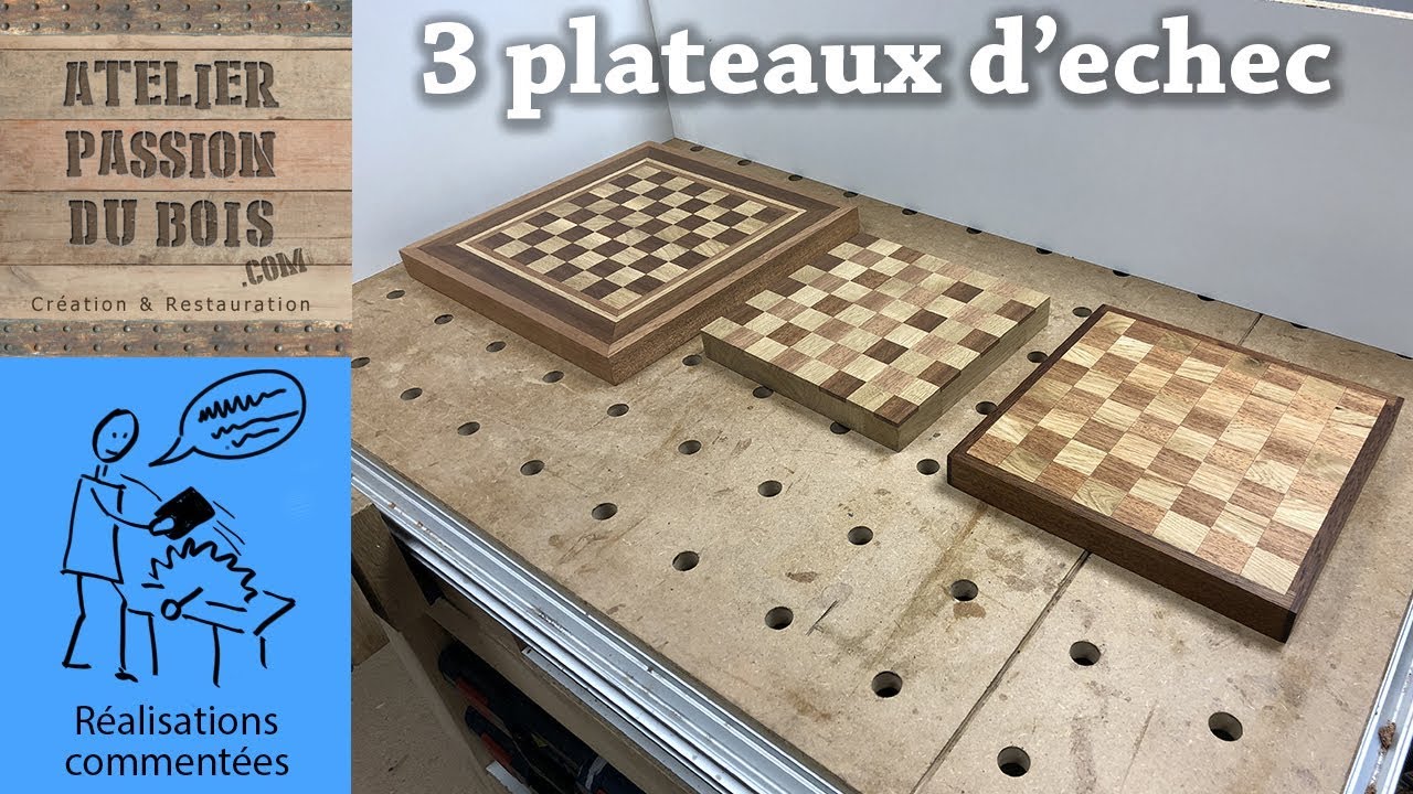 PLATEAUX D’ÉCHEC EN BOIS
