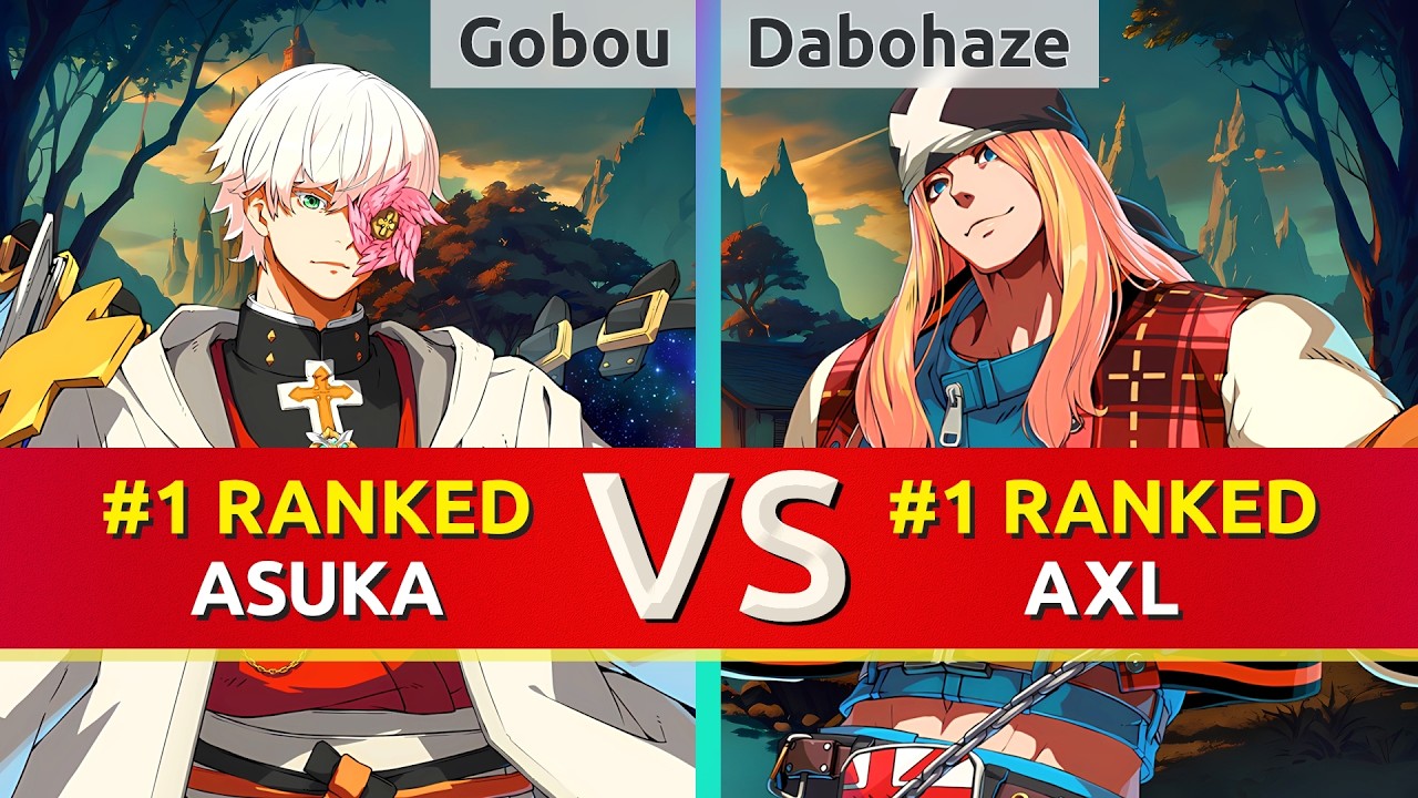 GGST ▰ Gobou (#1 Ranked Asuka) vs Dabohaze (#1 Ranked Axl). High Level Gameplay
