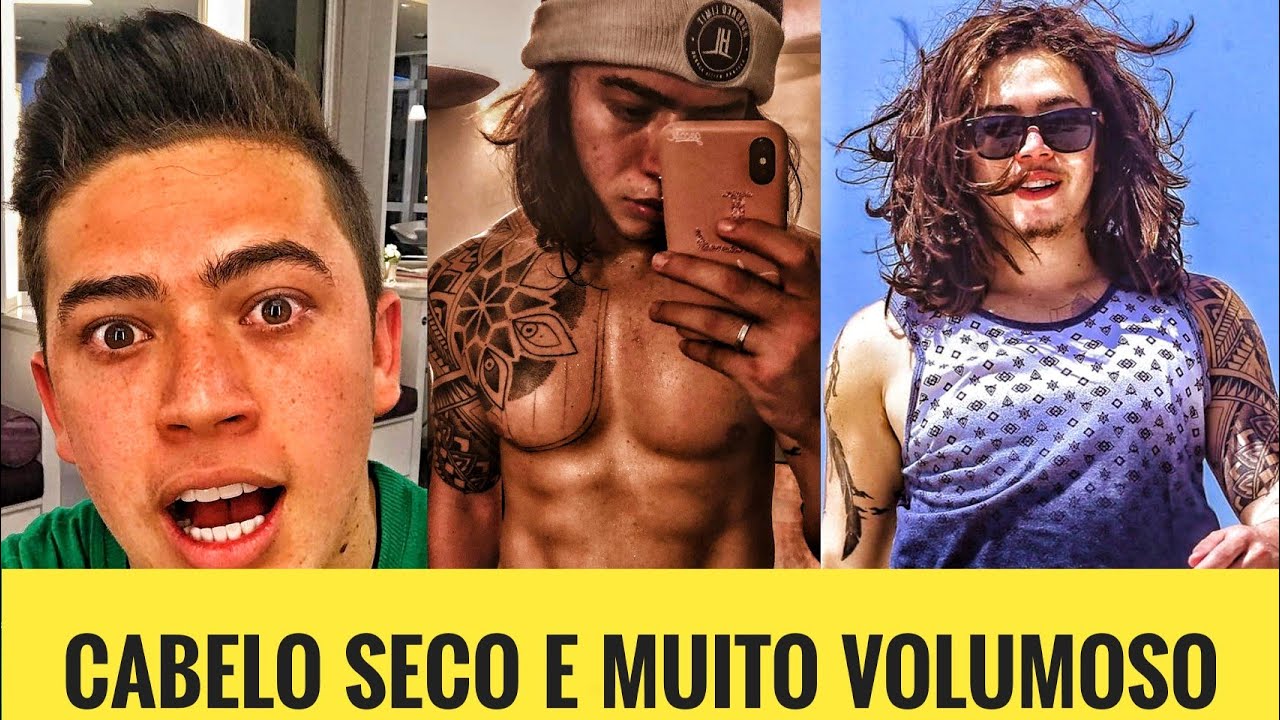 Evolução do Whindersson Nunes  - 25 Meses Deixando Cabelo Volumoso Crescer