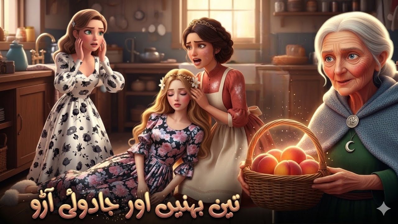 Three Sisters & Lazy Curse | Hindi Fairy Tales | Urdu Fairy Tales | Urdu Stories Kahani
