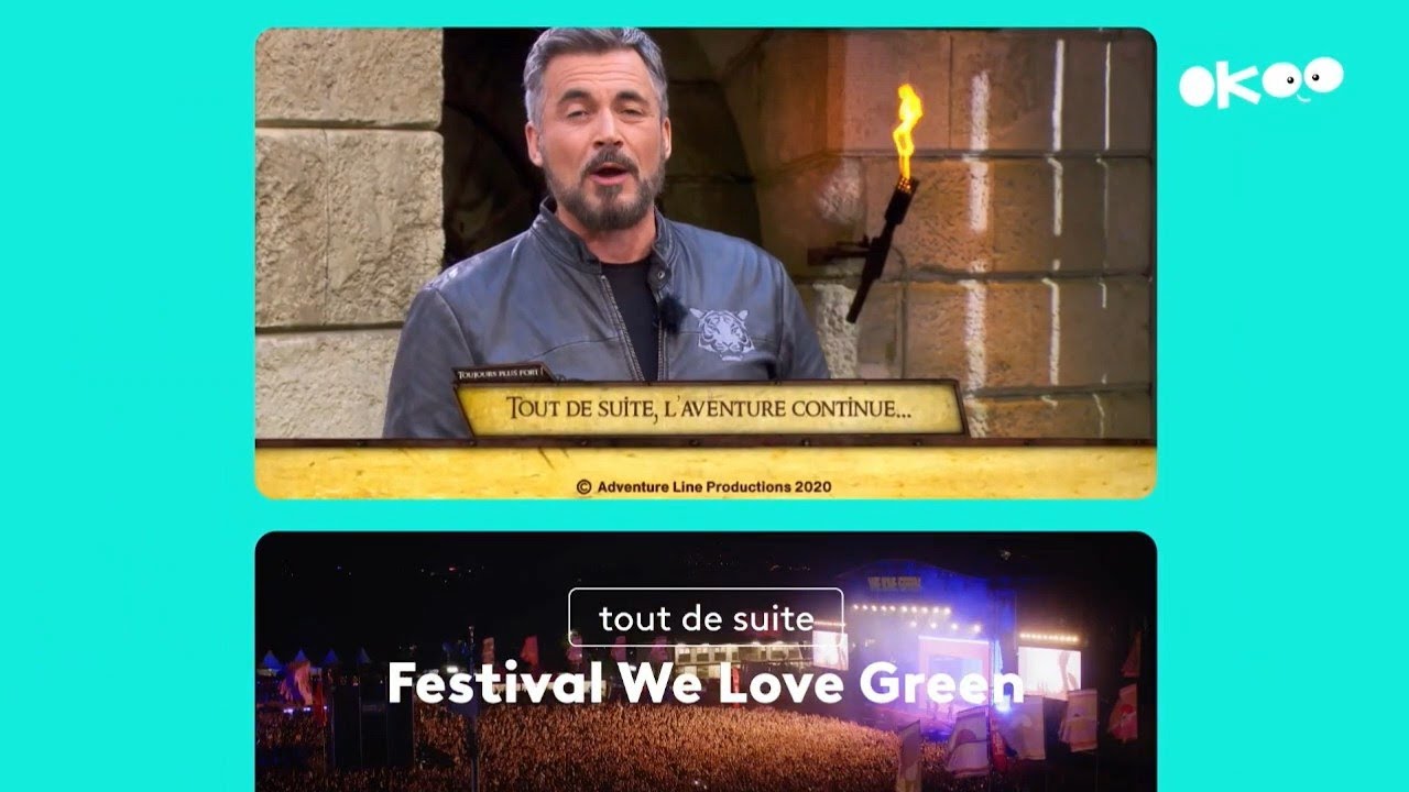 France 4 (France) - Okoo closedown, We Love Green 2025 continuity (June 6, 2025)