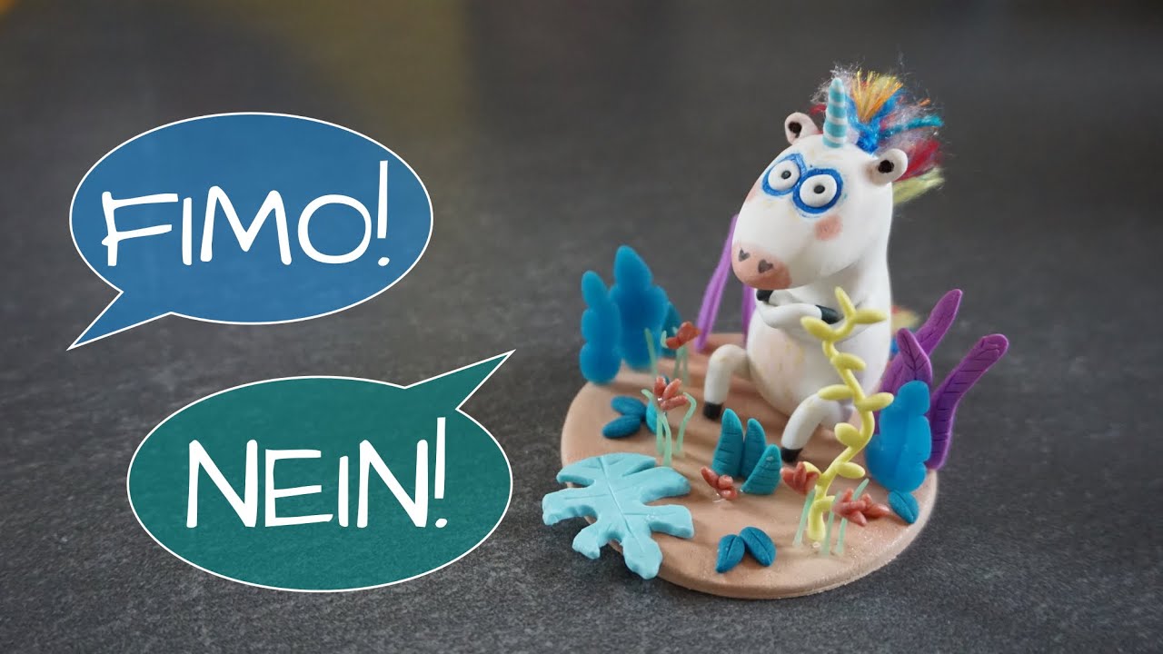 Das NEINhorn ~ Kinderbuch Figur aus Fimo ~ Einhorn Tutorial