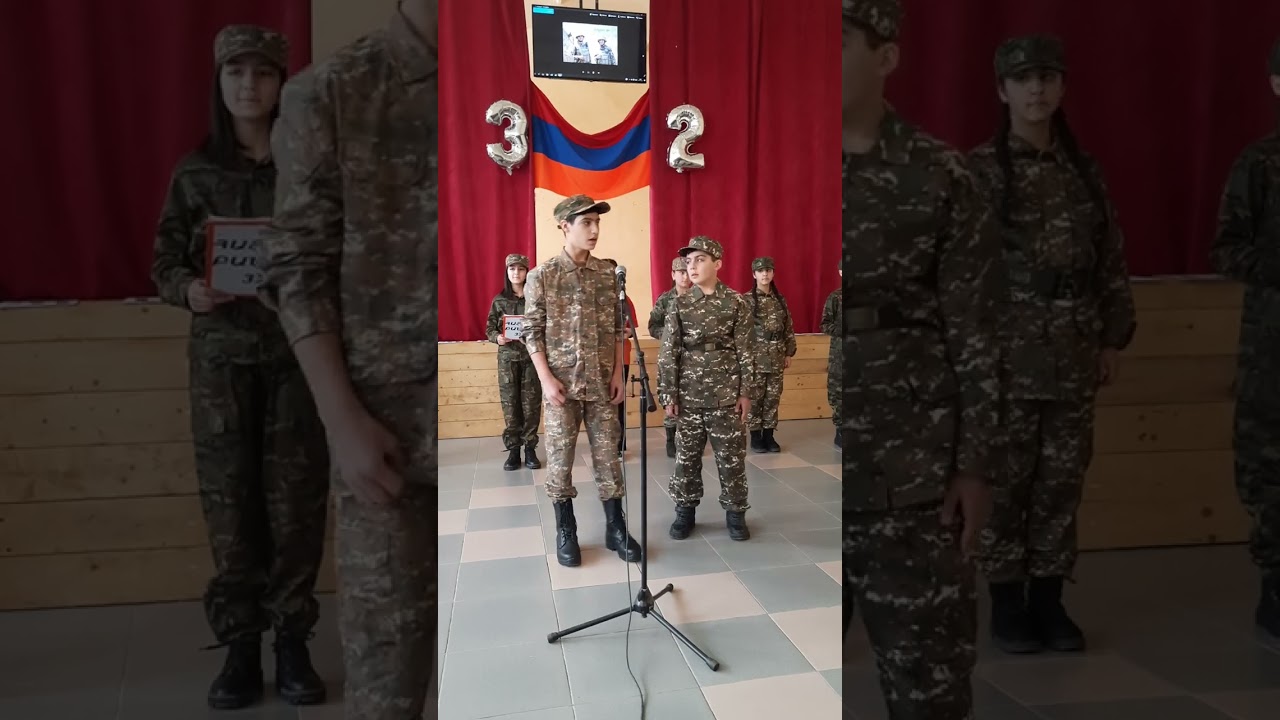 Հայոց բանակի 32 ամյակին նվիրված ցերեկույթ Իջևանի թիվ 3 դպրոցի 7գ դասարանում