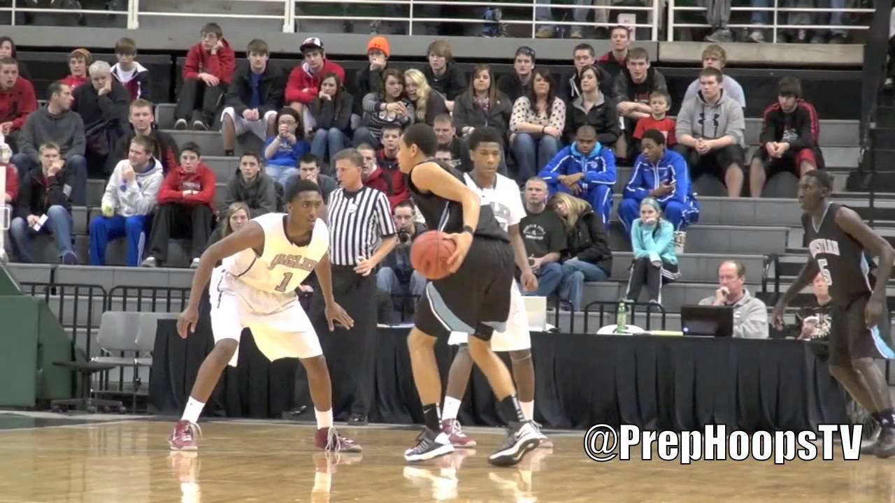 Drake Harris 2014 Grand Rapids Christian goes for 25 pts in his Final High School game