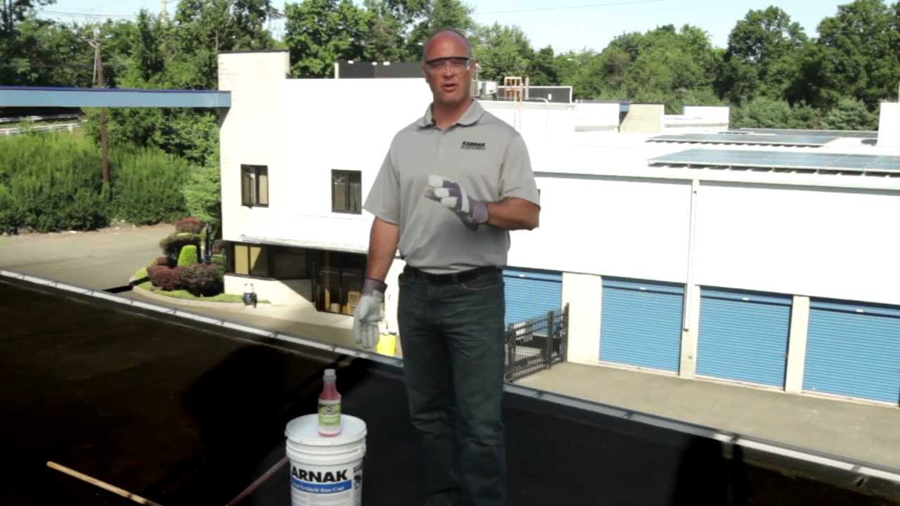 How to Apply White roof Coatings over asphalt roofs - KARNAK