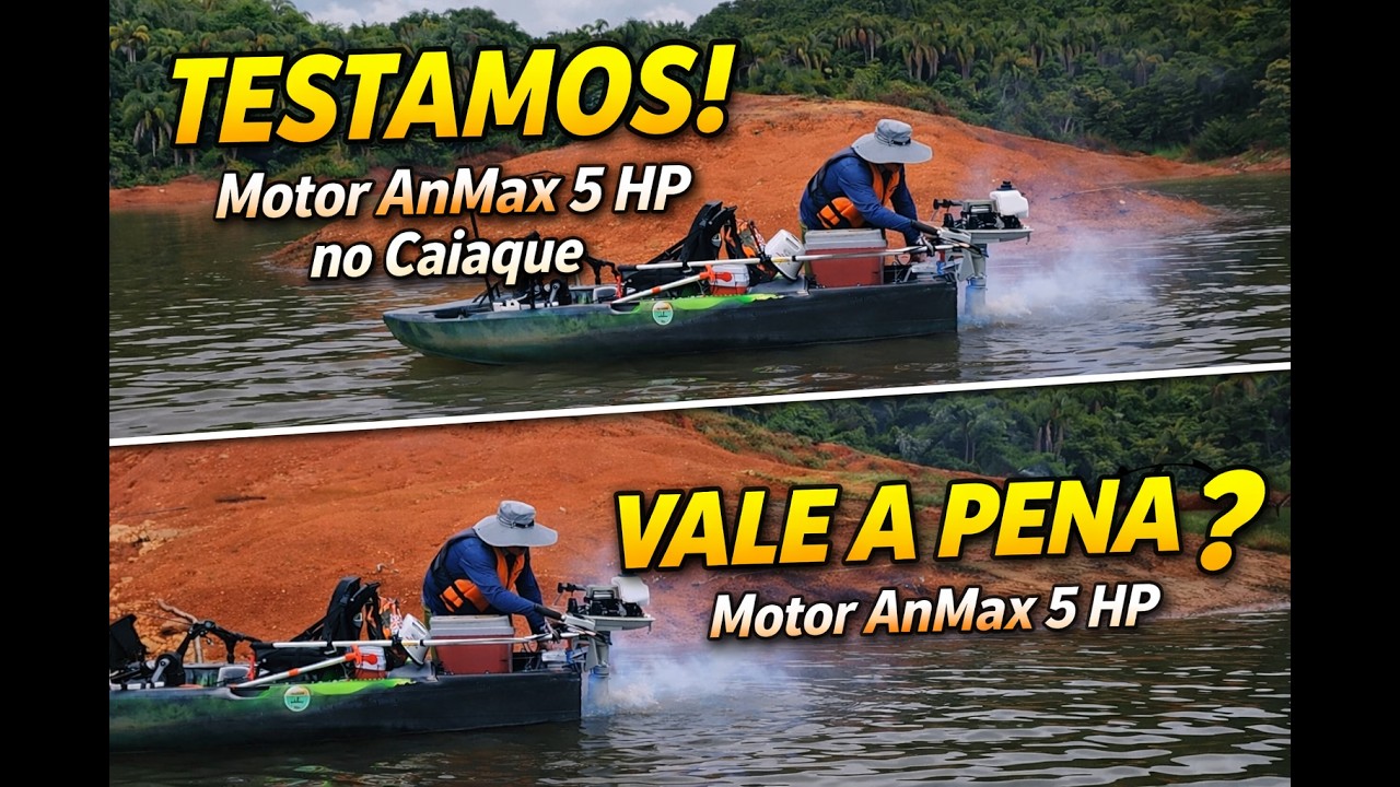 Teste motor AnMax 5hp na represa | Valeu a pena!