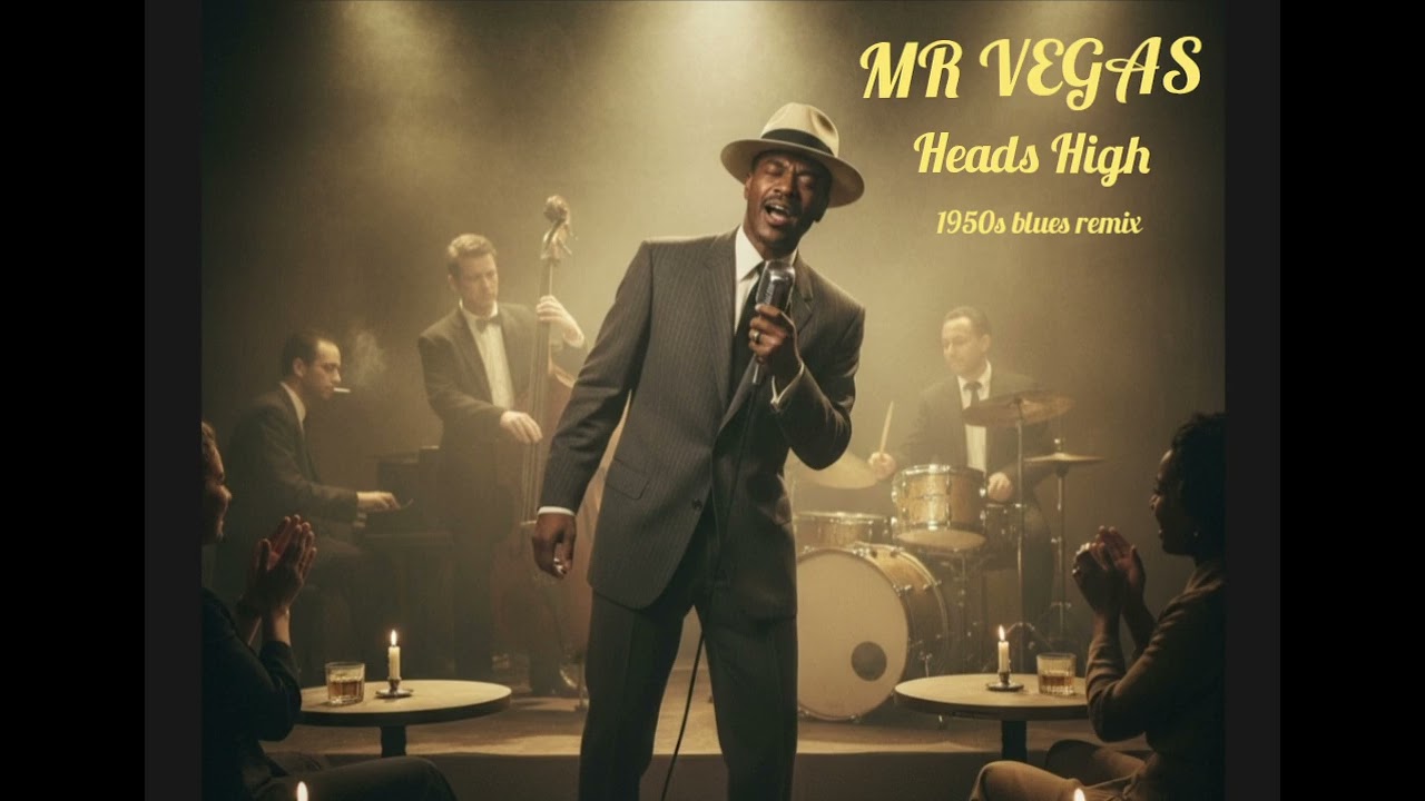 MR VEGAS - (1950s blues) HEADS HIGH #VINTAGE #AI #MRVEGAS #REGGAE #BLUES 