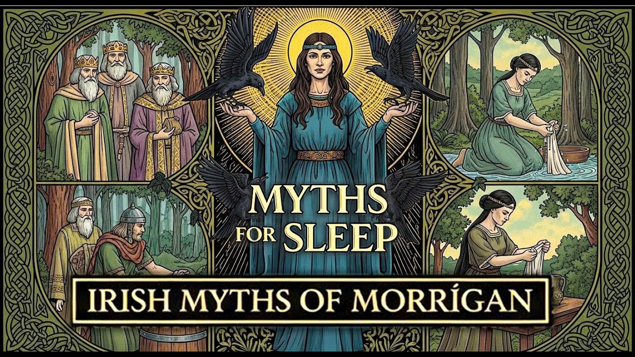 Celtic Myths For Sleep: The ENTIRE Story of The Morrígan (Is She War, Fate, or Sovereignty?)
