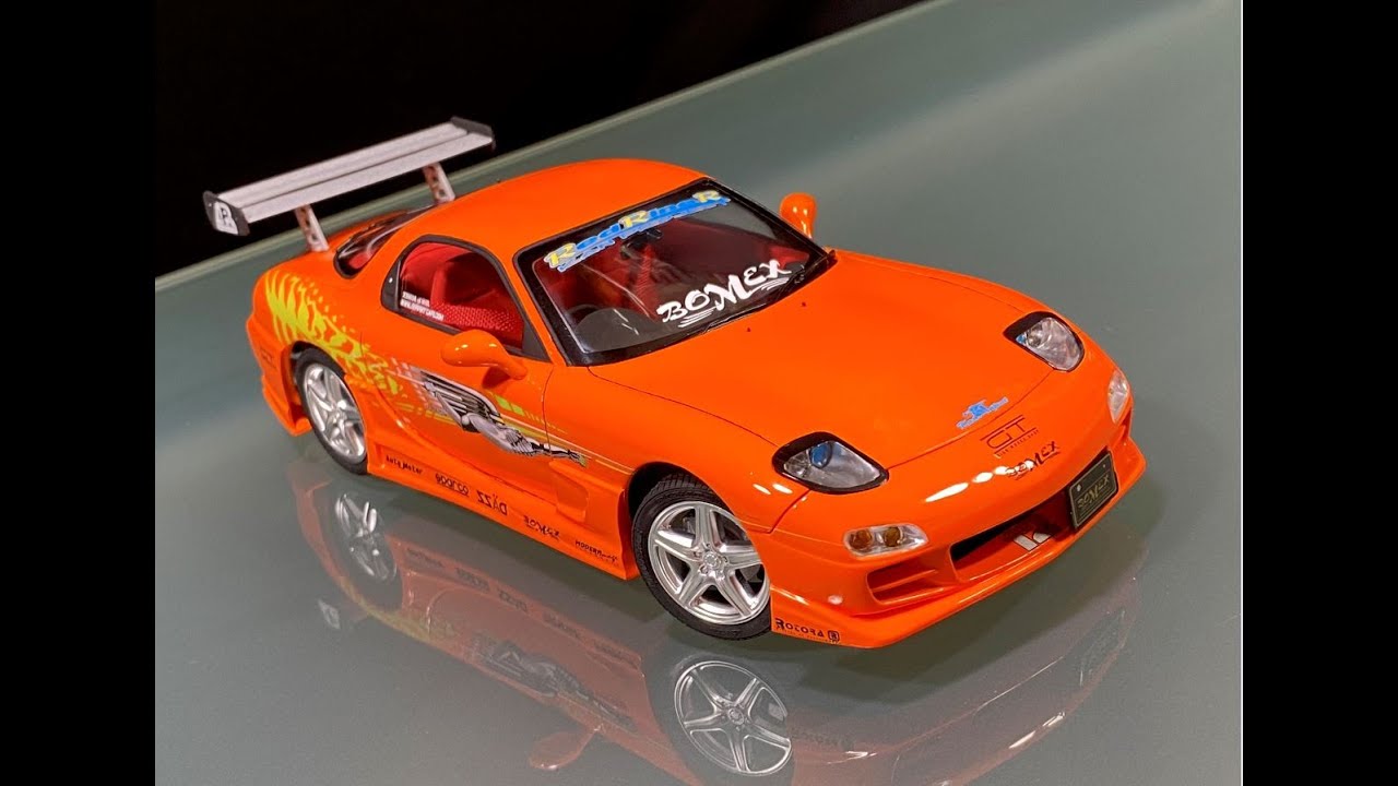Mazda RX-7 BOMEX JDM Aoshima 1/24, Мазда РХ-7 АОШИМА модель в масштабе 1/24.