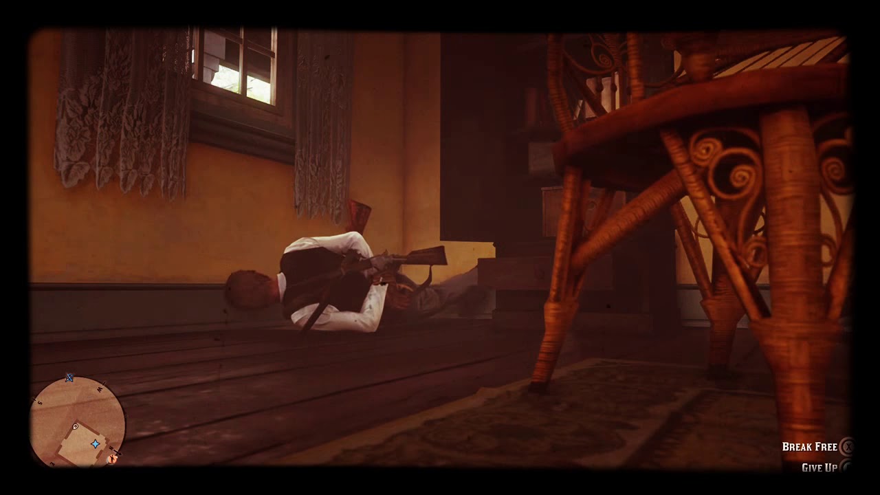 Red dead redemption 2 online being tied up in a burning house
