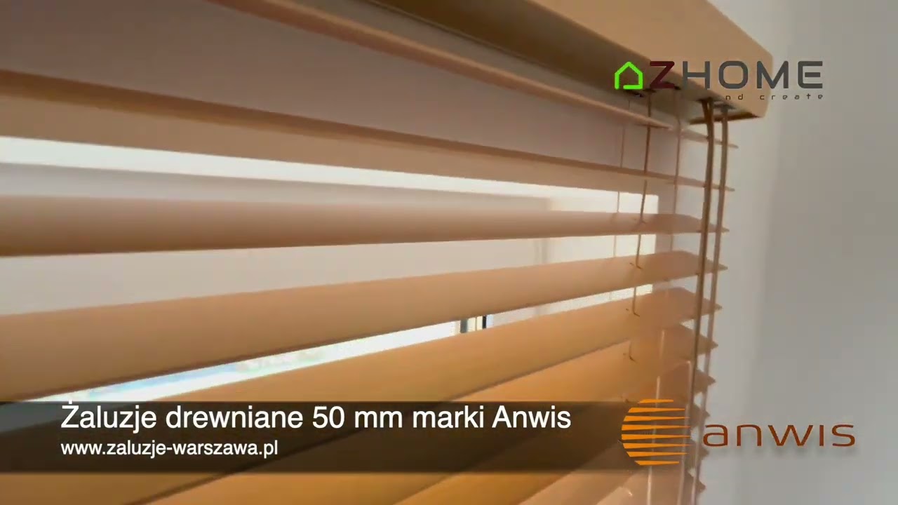 Żaluzje drewniane Anwis Warszawa