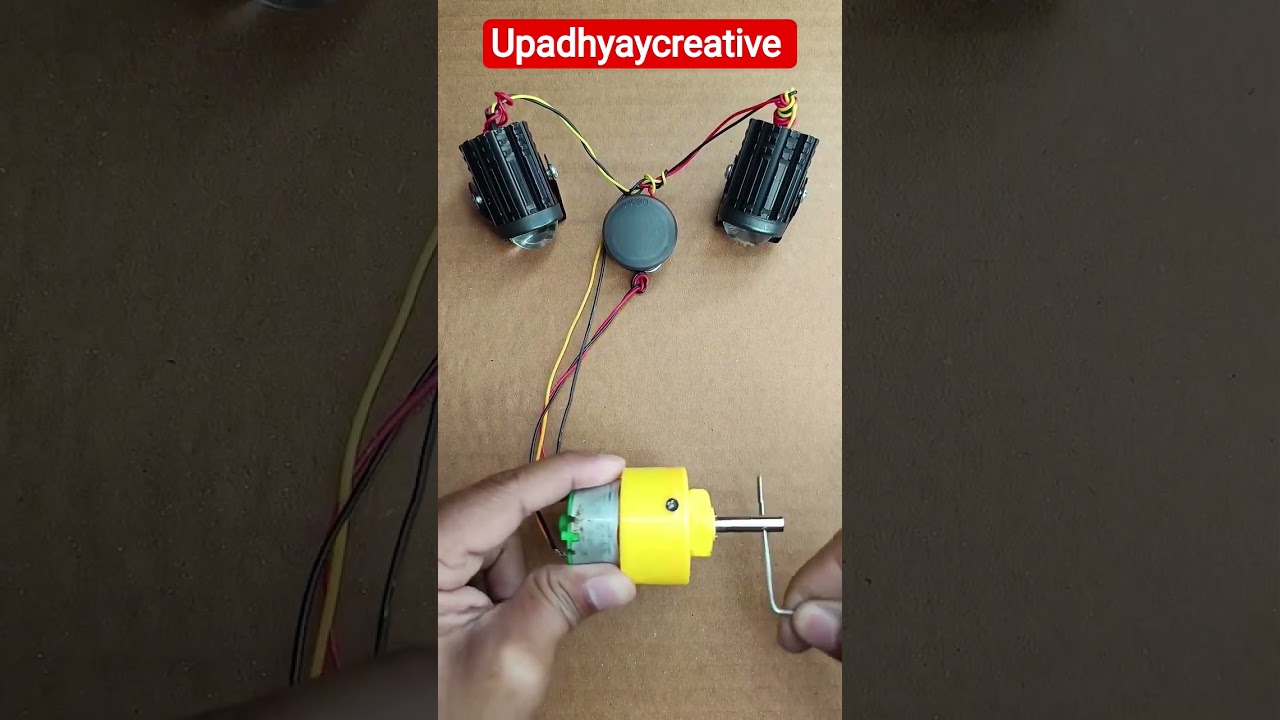 12V Power Generation Project Working Model Using Servo DC Motor #shorts #motor #dcmotor #generation