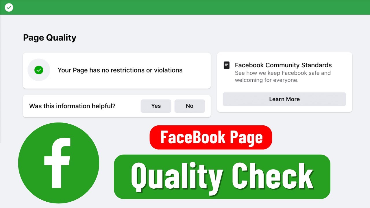 How to Check Page Quality Facebook on PC ✅