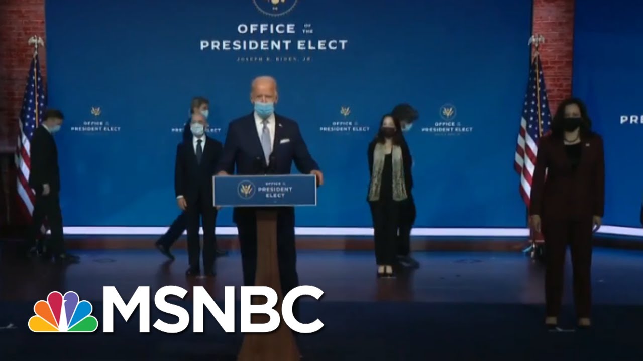 Robert Gibbs Talks Biden Cabinet: They Underscored 'Truth Telling,' 'Science' | Katy Tur | MSNBC