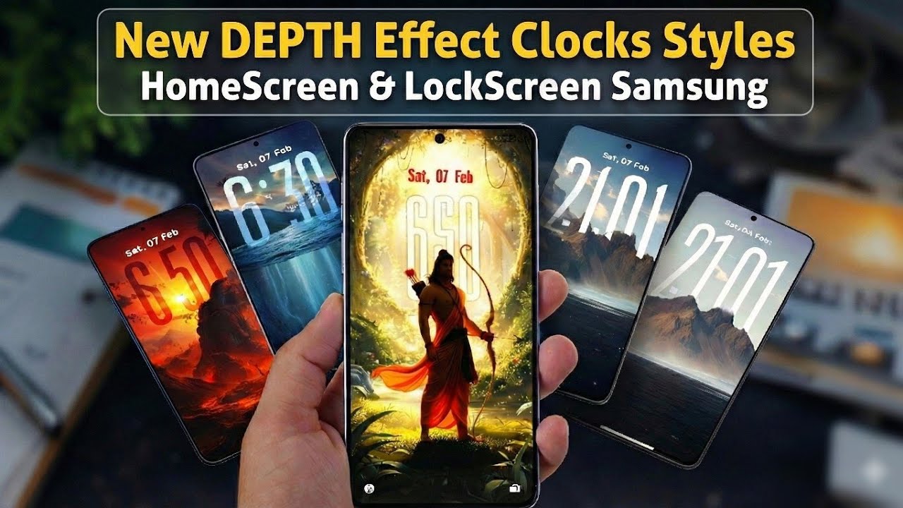 2026 INSANE FREE Depth Effect Clocks for Samsung Phones