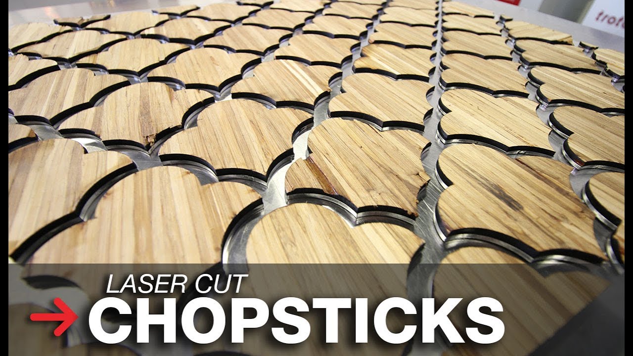 Laser Engraving Chopsticks | Laser Cut Chopsticks | Wood Cut Fabrication