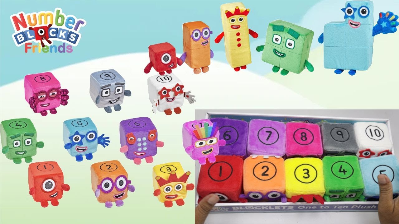 09;18 Minutes Compilation Unboxing Mini Blocklets Numberblocks 1–10, Soft & Squishy Cubes!ASMR Video