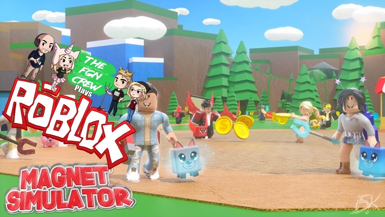 Команда FGN играет в: ROBLOX — симулятор магнита