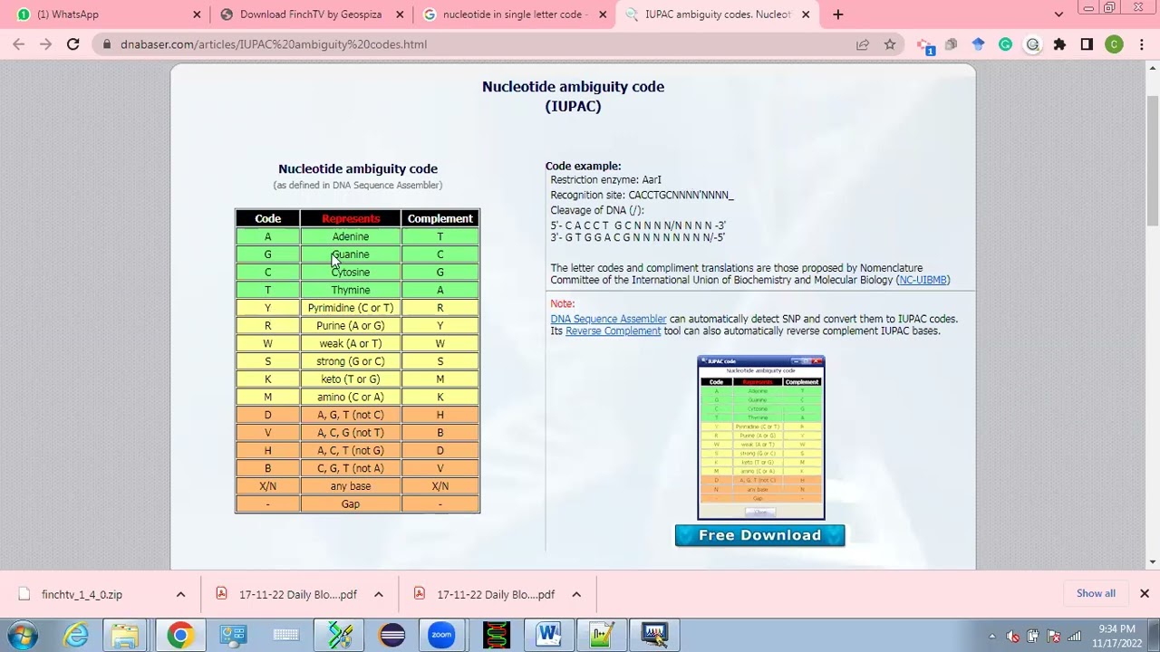 FinchTV: for quality check of Sanger sequencing data
