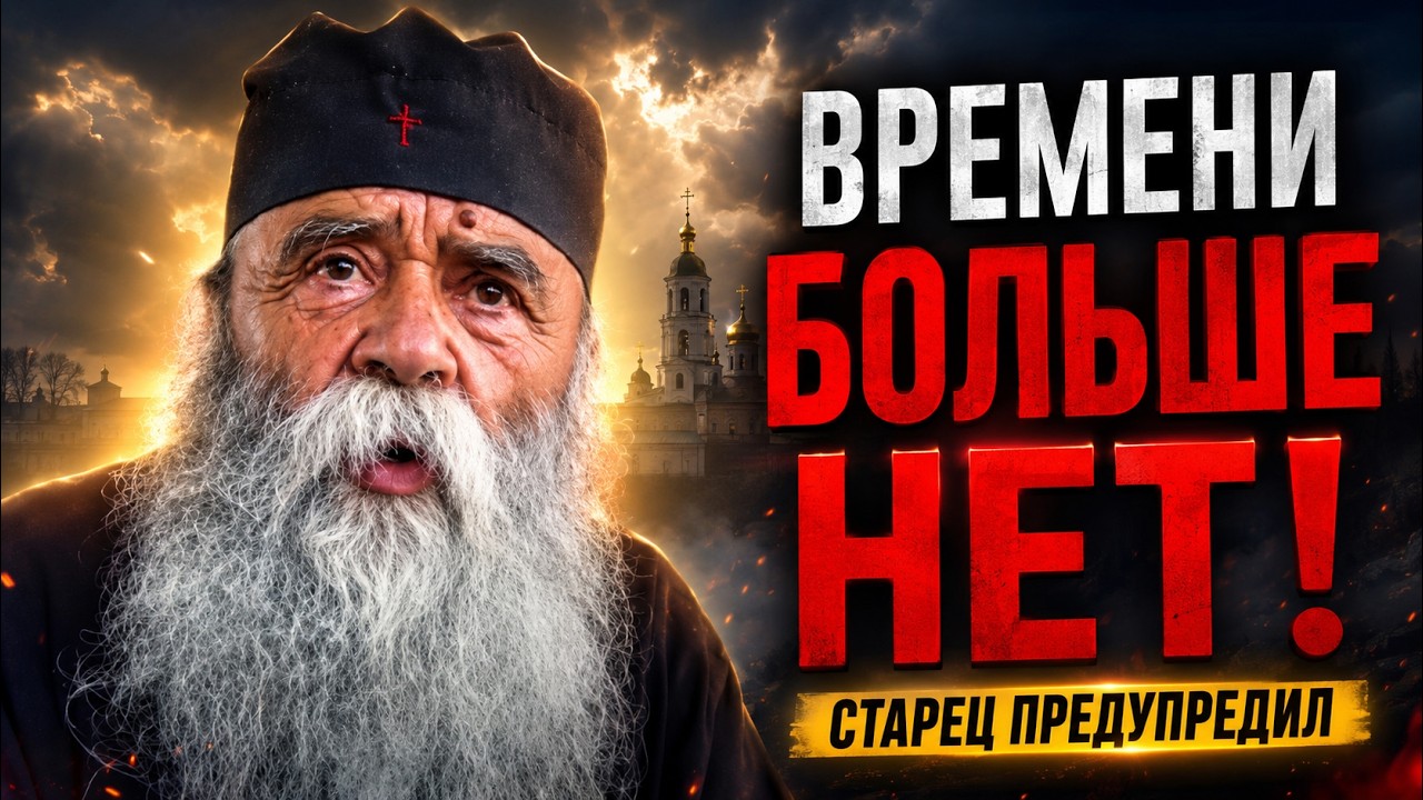 Elder Dositheus spoke a terrifying truth: We have no time left
