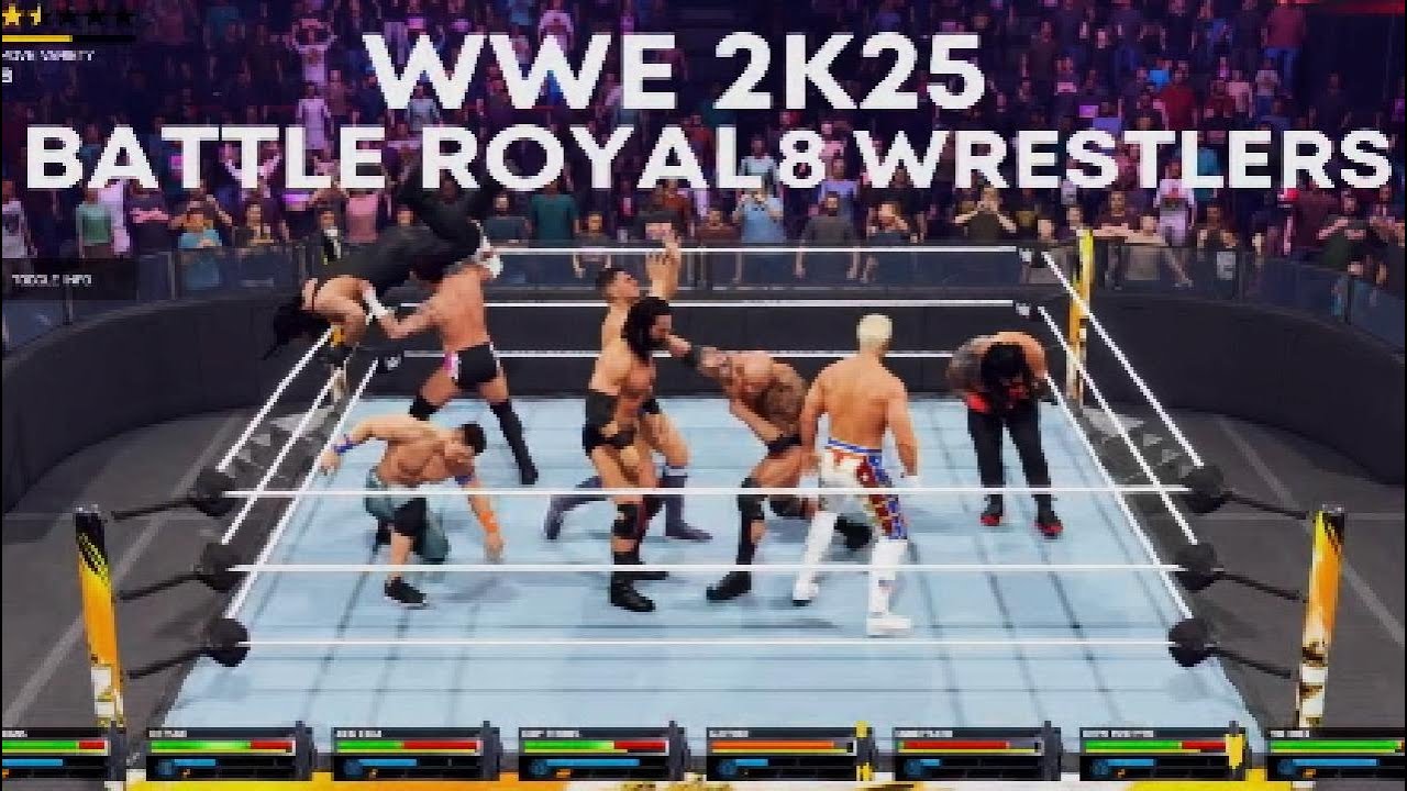 WWE 2k25 Battle Royal 8 Man Battle Royal Showdown Last Man Standing Wins PlayStation 5🔥🦹‍♂️🦸‍♂️😱🤔 