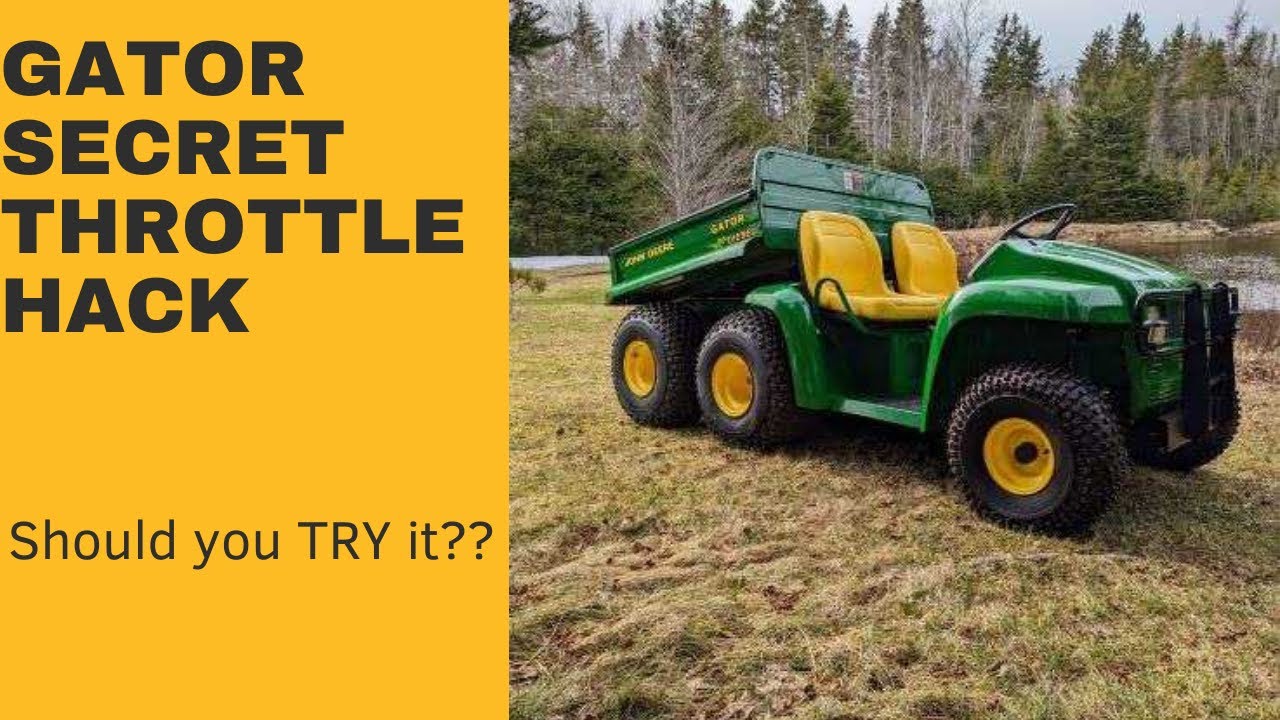 John Deere Gator gas pedal adjustment/HOW-TO