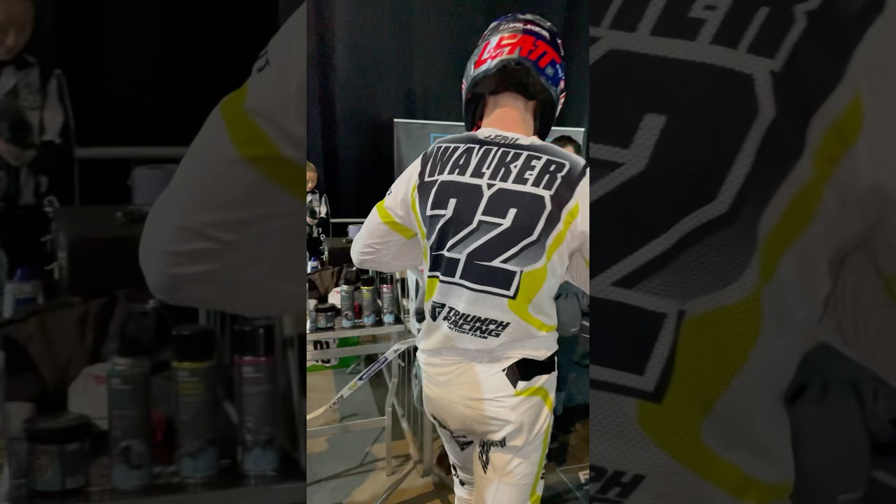 Jonny Walker Triumph TF 250-X SuperEnduro paddock Newcastle 2025 #triumph #enduro #superenduro