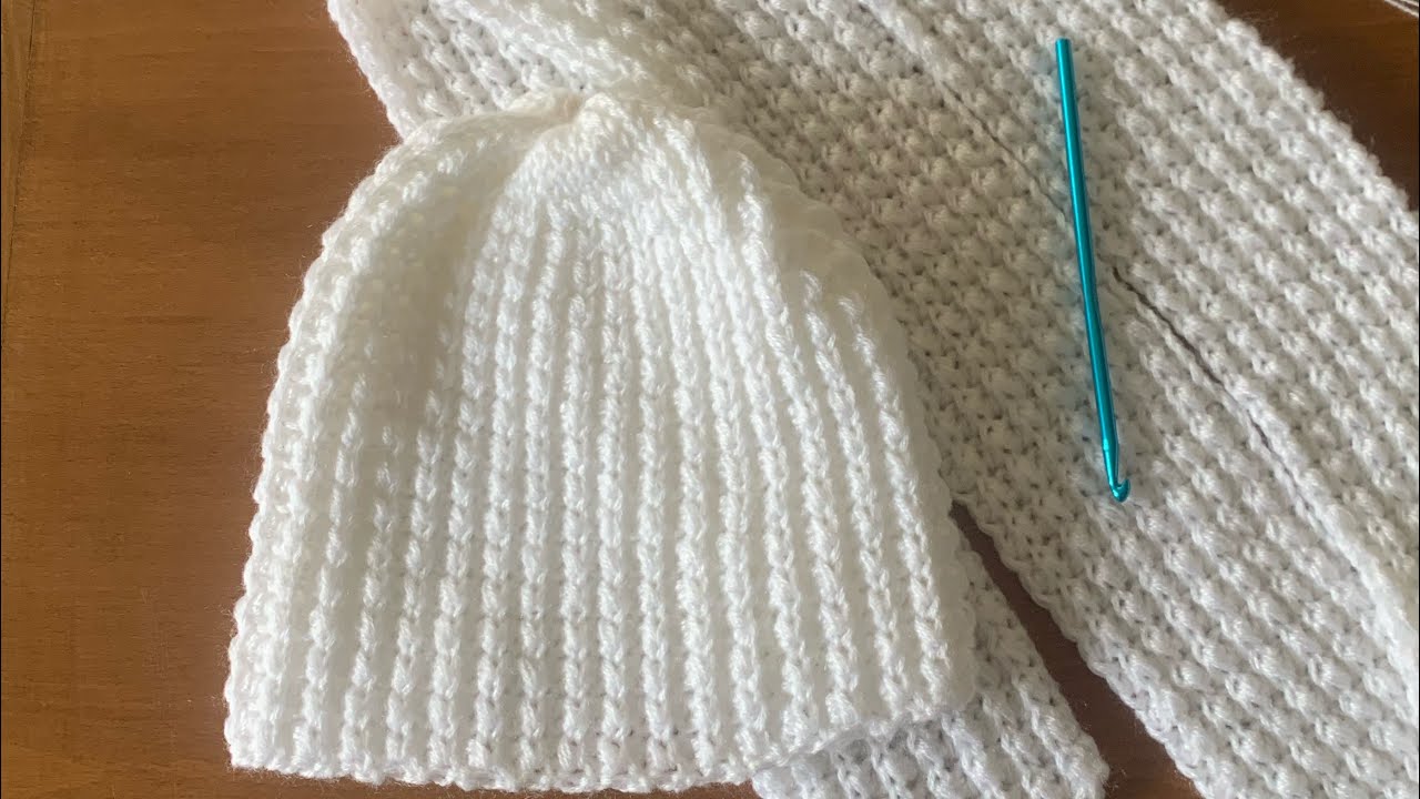 Bonnet au joli point texturé et facile à faire (partie1)