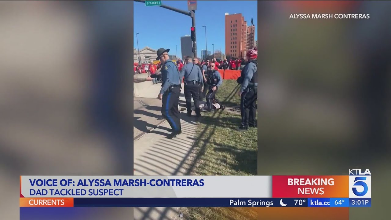 Woman says her father tackled one of the Kansas City gunmen