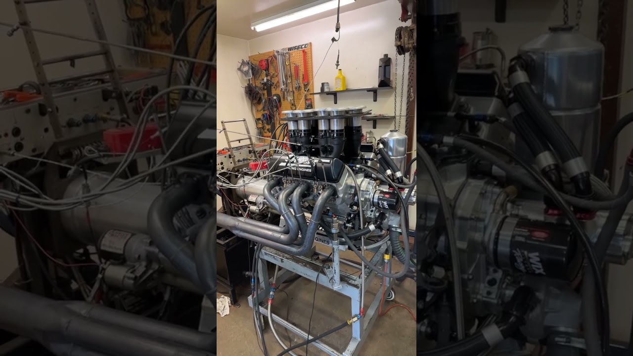 410 sprint car engine on the dyno