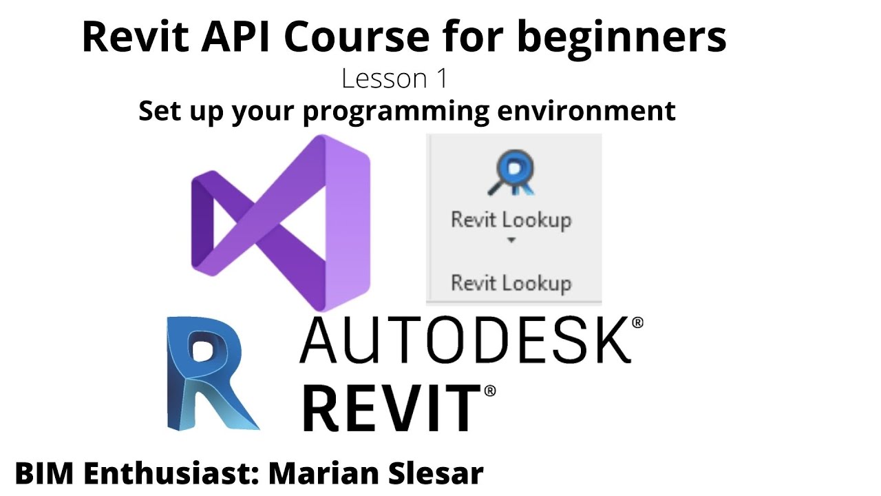 Revit API Course for beginners | Lesson 1 | Set up your coding environment