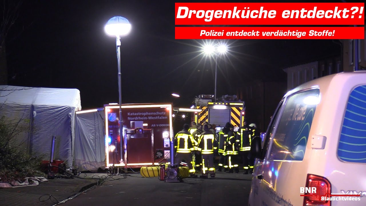 [DROGENKÜCHE ENTDECKT?!] Feuerwehr und Polizei im Großeinsatz! Verdächtiger festgenommen!