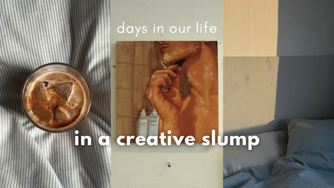 final year art student diary | creative rut, painting, studio days