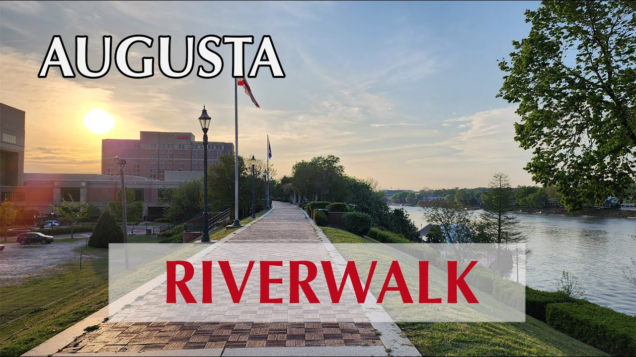 Walking the beautiful Augusta Riverwalk, in Georgia