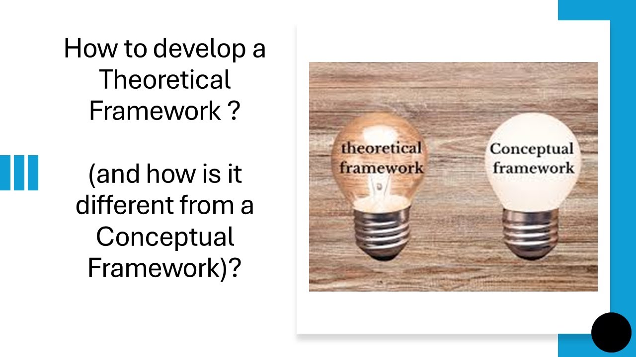 How to develop a Theoretical Framework (and how is it different from a conceptual framework)?/