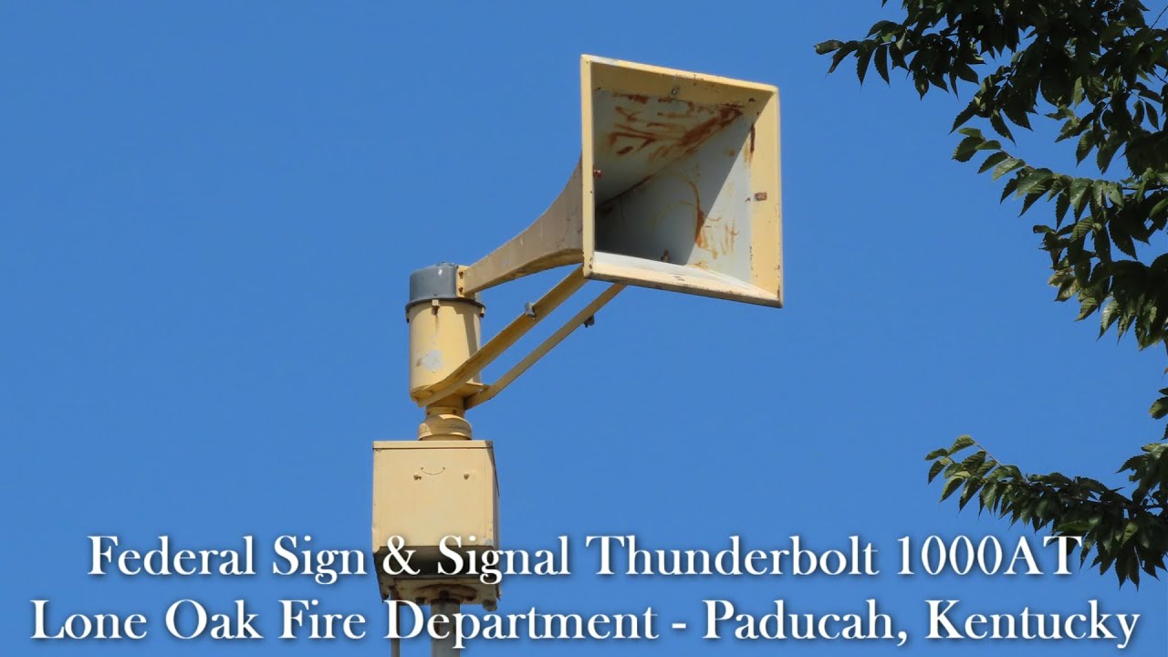 FS&S Thunderbolt 1000T Siren Test | Attack & Alert | Paducah, KY | 9/6/25